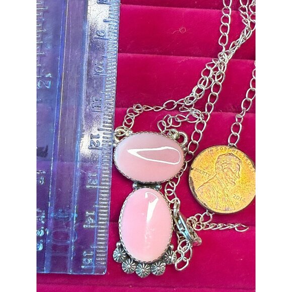 Pink Queen Kong Conch Shell Sterling Silver Pendant Necklace  Artisan - Picture 4 of 4